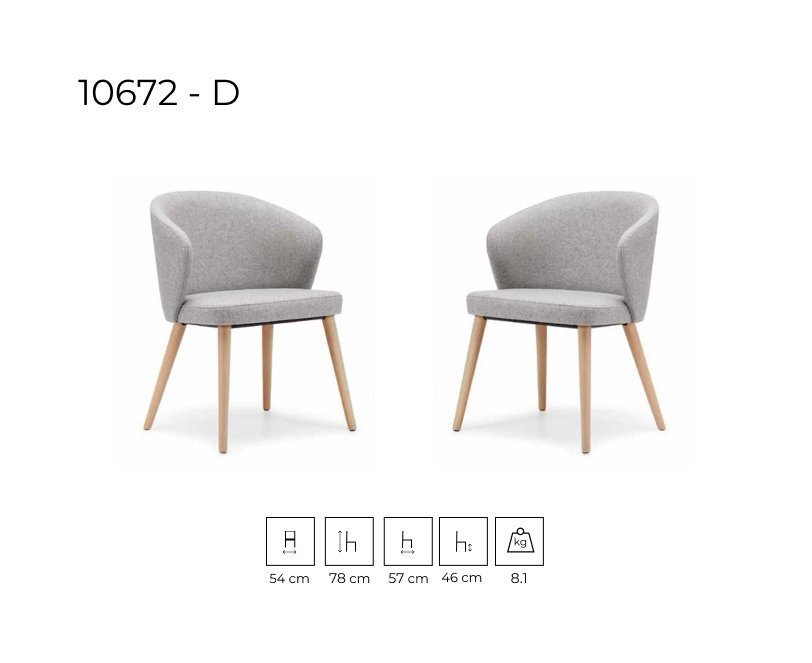 10672-D stolica dimenzije